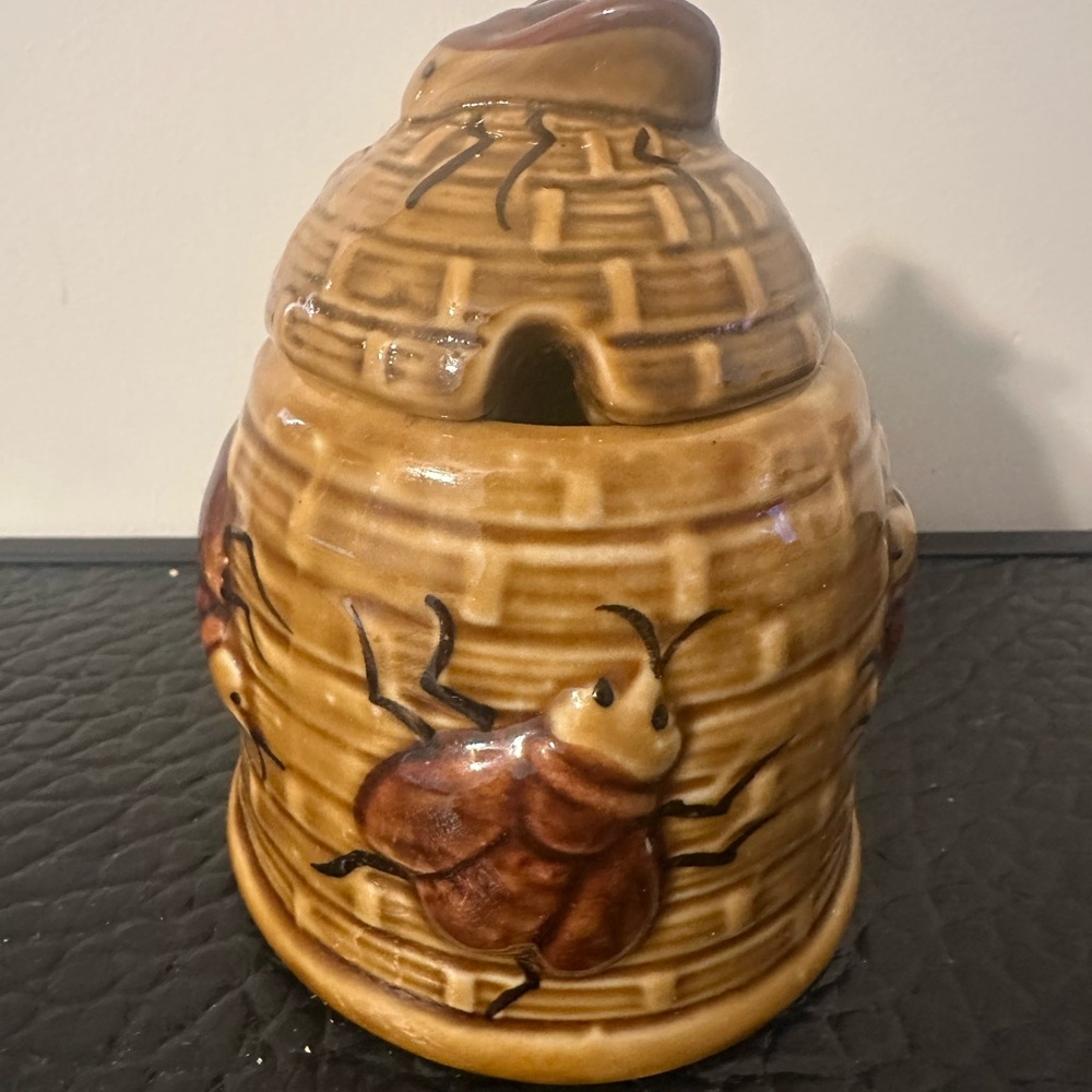 Vintage Ceramic Honey Jar Pot No Dipper 5”